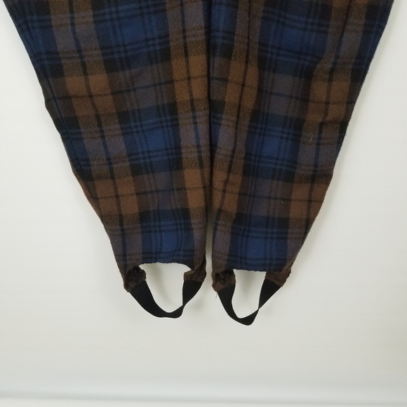 VINTAGE PLUS SIZE WOMENS 18 PLAID PANTS STIRRUPS - Picture 3 of 6